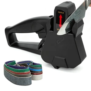 Belt Knife Sharpener Electric,Precision Angle Guide,6-Speed Fast Sharpening | 12 Sanding Belts for Sanding,Repairing,Polishing all Knifes,Suitable for Families,Chefs,Beginners Belt Knife Sharpener Electric,Precision Angle Guide,6-Speed Fast Sharpening | 12 Sanding Belts for Sanding,Repairing,Polishing all Knifes,Suitable for Families,Chefs,Beginners