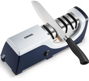 Kitchen Professional Electric Knife Sharpener: 3-Stage 100% Diamond Knife Sharpeners - 15° Precision Electric Sharpening Tool to Restore & Polish Chef Knives | Gift Choice for Chefs & Dads Kitchen Professional Electric Knife Sharpener: 3-Stage 100% Diamond Knife Sharpeners - 15° Precision Electric Sharpening Tool to Restore & Polish Chef Knives | Gift Choice for Chefs & Dads