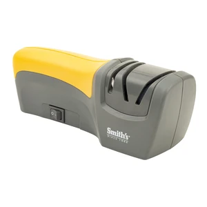 50005 Edge Pro Compact Electric Knife Sharpener - Yellow & Grey - Straight Edge 2 Stage Sharpener - Electric & Manual Sharpening - Blade Guide - Outdoor & Kitchen - Pocket & Filet Knives 50005 Edge Pro Compact Electric Knife Sharpener - Yellow & Grey - Straight Edge 2 Stage Sharpener - Electric & Manual Sharpening - Blade Guide - Outdoor & Kitchen - Pocket & Filet Knives