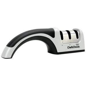 Manual Knife Sharpeners for 15- and 20-Degree Straight-Edge and Serrated Knives with Diamond Abrasives Precise Angle Control & Compact Footprint, 2-Stage, Gray Manual Knife Sharpeners for 15- and 20-Degree Straight-Edge and Serrated Knives with Diamond Abrasives Precise Angle Control & Compact Footprint, 2-Stage, Gray