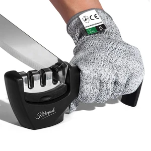 4-in-1 Knife Sharpener Kit with Cut-Resistant Glove, 3-Stage Quality Kitchen Knife Accessories to Repair, Grind, Polish Blade, Professional Knife Sharpening Tool for Kitchen Knives 4-in-1 Knife Sharpener Kit with Cut-Resistant Glove, 3-Stage Quality Kitchen Knife Accessories to Repair, Grind, Polish Blade, Professional Knife Sharpening Tool for Kitchen Knives