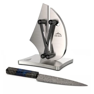 VN3 Professional Knife Sharpener | 3-Action Tungsten Carbide | For Repair, Restoration and Sharpening, Easy to Use, Replacement Blades Included, Solid and Durable, Sailboat Shaped Design VN3 Professional Knife Sharpener | 3-Action Tungsten Carbide | For Repair, Restoration and Sharpening, Easy to Use, Replacement Blades Included, Solid and Durable, Sailboat Shaped Design