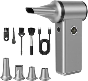 4-Speed Max Airflow Electric Air Duster 1H Charge, One-tap Control | Mini Cordless 180000RPM Turbo Fan, Brushless Motor Compressed Air Duster, 45W Fast Charge, Deep Clean PC/Keyboard/Car/camera 4-Speed Max Airflow Electric Air Duster 1H Charge, One-tap Control | Mini Cordless 180000RPM Turbo Fan, Brushless Motor Compressed Air Duster, 45W Fast Charge, Deep Clean PC/Keyboard/Car/camera