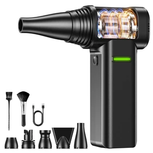 Compressed Air Duster, 300000RPM 500g Max Wind Pressure Cordless Rechargeable Electric Air Duster, Canned Air Duster for Computers, 4-Gear Turbo Dust Blower for Keyboard PC Outdoor Car Compressed Air Duster, 300000RPM 500g Max Wind Pressure Cordless Rechargeable Electric Air Duster, Canned Air Duster for Computers, 4-Gear Turbo Dust Blower for Keyboard PC Outdoor Car