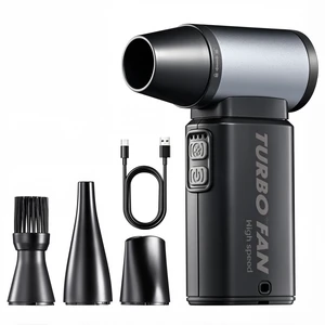 Compressed Air Duster, 110000RPM Super Power Cordless Air Duster | Dust Air Blower for Electronics, Rechargeable Brushless Blower, 6 Gear Adjustable, 4 Nozzles, Home & Outdoor Cleaning, Black Compressed Air Duster, 110000RPM Super Power Cordless Air Duster | Dust Air Blower for Electronics, Rechargeable Brushless Blower, 6 Gear Adjustable, 4 Nozzles, Home & Outdoor Cleaning, Black