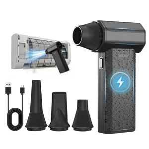 Compressed Air Duster, 110000RPM Electric Air Duster 240-Min Max Runtime & 2.5H Fast Charging, 3-Speed Rechargeable Mini Blower for AC, Keyboard, PC, Car, Home, Outdoor Compressed Air Duster, 110000RPM Electric Air Duster 240-Min Max Runtime & 2.5H Fast Charging, 3-Speed Rechargeable Mini Blower for AC, Keyboard, PC, Car, Home, Outdoor