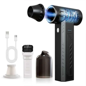 Compressed Air Duster 480000RPM Electric Air Duster Variable Speed 580G 4 Gear Adjustable Rechargeable Cordless Jet Dry Blower Turbo Fan Dryer Air Blower Mini Car Vacuum Cleaner Black Knight Compressed Air Duster 480000RPM Electric Air Duster Variable Speed 580G 4 Gear Adjustable Rechargeable Cordless Jet Dry Blower Turbo Fan Dryer Air Blower Mini Car Vacuum Cleaner Black Knight