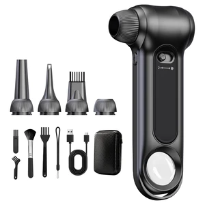 Cordless Electric Air Duster 150000RPM Brushless Handheld Blower | 150000RPM brushless motor; rechargeable cordless design; stepless speed control; cleans keyboards, PC, electronics Cordless Electric Air Duster 150000RPM Brushless Handheld Blower | 150000RPM brushless motor; rechargeable cordless design; stepless speed control; cleans keyboards, PC, electronics