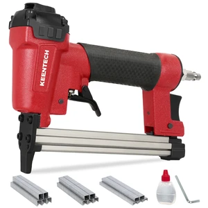 T50 Pneumatic Staple Gun 20GA with 3780pcs 3/8" Crown Staples | Upholstery/Fabric/Leather, 200,000+ Cycle Lifespan, Low Jamming, Dual Trigger Safety, Efficient Stapling:180-240 Staples/Min T50 Pneumatic Staple Gun 20GA with 3780pcs 3/8" Crown Staples | Upholstery/Fabric/Leather, 200,000+ Cycle Lifespan, Low Jamming, Dual Trigger Safety, Efficient Stapling:180-240 Staples/Min