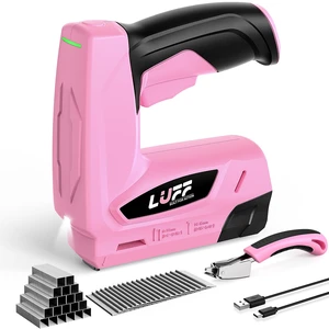 2-in-1 Cordless T50 Staple Gun & 18GA Brad Nailer with 4V USB-C Rechargeable Battery, Fits 1/4"-9/16" T50 Staples & 3/8"-9/16" Brad Nails for Upholstery, Softwood, DIY & Crafts 2-in-1 Cordless T50 Staple Gun & 18GA Brad Nailer with 4V USB-C Rechargeable Battery, Fits 1/4"-9/16" T50 Staples & 3/8"-9/16" Brad Nails for Upholstery, Softwood, DIY & Crafts