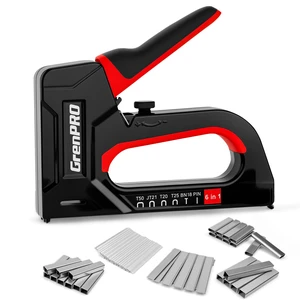 6-in-1 Manual Staple Gun with 5000 Staples for Wood & Upholstery | Fits T50, JT21, T20 & T25 Staples, BN18 Brads and Pin Nails; Adjustable Force for Furniture Repair & Crafts 6-in-1 Manual Staple Gun with 5000 Staples for Wood & Upholstery | Fits T50, JT21, T20 & T25 Staples, BN18 Brads and Pin Nails; Adjustable Force for Furniture Repair & Crafts