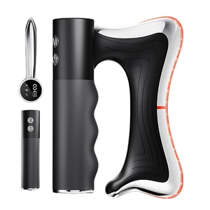 Heated Muscle Scraper 2026 New Upgrad v2 Pro with Vibration, Large Handle for Effortless Grip, Electric Gua Sha Muscle Scraper Tool Multifunctional Electric Fascia Knife (Black, Heated) Heated Muscle Scraper 2026 New Upgrad v2 Pro with Vibration, Large Handle for Effortless Grip, Electric Gua Sha Muscle Scraper Tool Multifunctional Electric Fascia Knife (Black, Heated)