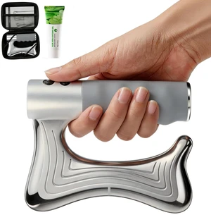 Heated Muscle Scraper Tool, 3 in 1 Electric Fascia Knife Massager Heating and Vibration, Full Body Contouring Device, Body Gua Sha Massage Tool, Fascia Massage Tools for Deep Tissue (Silver) Heated Muscle Scraper Tool, 3 in 1 Electric Fascia Knife Massager Heating and Vibration, Full Body Contouring Device, Body Gua Sha Massage Tool, Fascia Massage Tools for Deep Tissue (Silver)