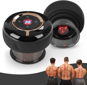 2PCS Cupping Set, 4 in 1 Smart Cupping Therapy Massager with Red Light,12 Levels Suction and Heat, Cupping Kit for Targeted Muscle Soreness, Tighter Skin and Gua Sha 2PCS Cupping Set, 4 in 1 Smart Cupping Therapy Massager with Red Light,12 Levels Suction and Heat, Cupping Kit for Targeted Muscle Soreness, Tighter Skin and Gua Sha