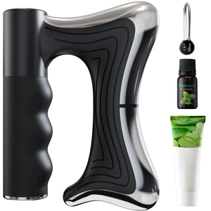 Heated Muscle Scraper Tool with Pulse & Vibration for Pain Relief, Black | 3 Intensity Modes with LED Display, Full Body Gua Sha Massager, Rechargeable Fascia Release for Deep Tissue, Workouts & Home Heated Muscle Scraper Tool with Pulse & Vibration for Pain Relief, Black | 3 Intensity Modes with LED Display, Full Body Gua Sha Massager, Rechargeable Fascia Release for Deep Tissue, Workouts & Home
