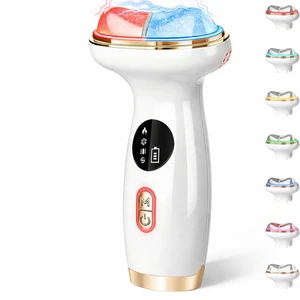 Upgraded Hot & Cold Dual Mode Face and Neck Beauty Massager, 7 in 1 LED Facial Sculptor, 7 Modes -Micro - Vibration - 7 Light -Heating -Ice Compress for Home Skin Care, Face Lift Device Upgraded Hot & Cold Dual Mode Face and Neck Beauty Massager, 7 in 1 LED Facial Sculptor, 7 Modes -Micro - Vibration - 7 Light -Heating -Ice Compress for Home Skin Care, Face Lift Device