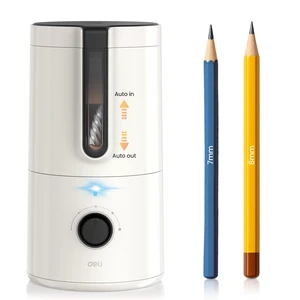 Electric Pencil Sharpener, Fully Automatic Pencil Sharpener | for 6.9-8mm Pencils, 5 Sharpness Modes, Rechargeable Hands-Free Sharpener for Classroom Home Office,White Electric Pencil Sharpener, Fully Automatic Pencil Sharpener | for 6.9-8mm Pencils, 5 Sharpness Modes, Rechargeable Hands-Free Sharpener for Classroom Home Office,White