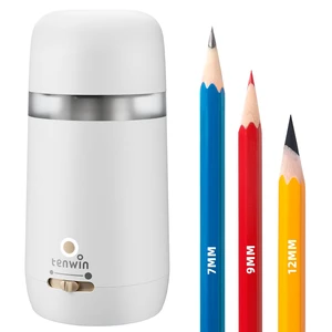 Electric Pencil Sharpener for 7-12mm Pencil Built-in Breathing Light | Fully Automatic, Rechargeable Pencil Sharpener Cordless, Handsfree Auto in&Eject, 3 Selectable Adjustable Pencil Nibs Electric Pencil Sharpener for 7-12mm Pencil Built-in Breathing Light | Fully Automatic, Rechargeable Pencil Sharpener Cordless, Handsfree Auto in&Eject, 3 Selectable Adjustable Pencil Nibs