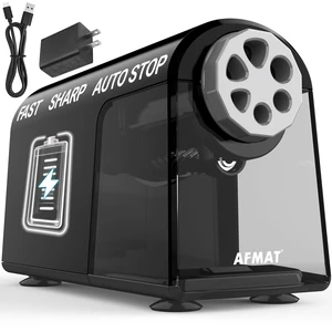 Electric Pencil Sharpener for Classroom, 6 Holes, Cordless & Rechargeable, Fast Sharpen, Auto Stop, 10K+ Uses, Heavy Duty Pencil Sharpener for 6-11mm No.2/Large/Colored Pencils Electric Pencil Sharpener for Classroom, 6 Holes, Cordless & Rechargeable, Fast Sharpen, Auto Stop, 10K+ Uses, Heavy Duty Pencil Sharpener for 6-11mm No.2/Large/Colored Pencils