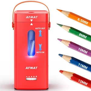 Electric Pencil Sharpener, Fully Automatic Pencil Sharpener, Auto in & Out, Rechargeable Hands-Free Sharpeners for Jumbo & Colored Pencils (6.5-12mm), Portable for Home/Classroom/Office PSC6 Electric Pencil Sharpener, Fully Automatic Pencil Sharpener, Auto in & Out, Rechargeable Hands-Free Sharpeners for Jumbo & Colored Pencils (6.5-12mm), Portable for Home/Classroom/Office PSC6