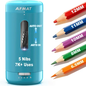 Electric Pencil Sharpener, Auto in & Out, 5 Nibs, 7K+ Uses, Fully Automatic Pencil Sharpener for Classroom, Rechargeable Hands-Free Sharpeners for Jumbo/Colored Pencils (6.5-12mm) PSC3(Cyan) Electric Pencil Sharpener, Auto in & Out, 5 Nibs, 7K+ Uses, Fully Automatic Pencil Sharpener for Classroom, Rechargeable Hands-Free Sharpeners for Jumbo/Colored Pencils (6.5-12mm) PSC3(Cyan)