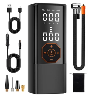Tire Inflator Portable Air Compressor Cordless Air Pump for Car 180PSI | 3X Faster Inflation, Auto Shutoff, Digital Dual Display, ±1 PSI Accuracy, LED Light, USB-C Rechargeable, Power Bank Tire Inflator Portable Air Compressor Cordless Air Pump for Car 180PSI | 3X Faster Inflation, Auto Shutoff, Digital Dual Display, ±1 PSI Accuracy, LED Light, USB-C Rechargeable, Power Bank