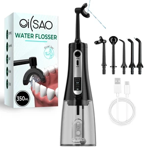 Water Dental Flosser Pick for Teeth,Cordless Rechargeable Portable Flosser | U-Type 360° Cleaning & LED Display,350ML Tank,5 Cleaning Modes,USB-C,Water Flosser for Braces, Sensitive Gums & Travel Water Dental Flosser Pick for Teeth,Cordless Rechargeable Portable Flosser | U-Type 360° Cleaning & LED Display,350ML Tank,5 Cleaning Modes,USB-C,Water Flosser for Braces, Sensitive Gums & Travel