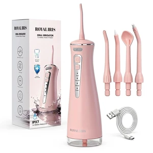Cordless Water Flosser, C15 Portable Pink Oral Irrigator | 4 Modes for Sensitive Gums & Braces, 300ml Capacity, IPX7 Waterproof, Up to 60-Day Battery for travel Cordless Water Flosser, C15 Portable Pink Oral Irrigator | 4 Modes for Sensitive Gums & Braces, 300ml Capacity, IPX7 Waterproof, Up to 60-Day Battery for travel