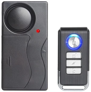 Wireless Anti-Theft Vibration Alarm, 110dB Loud Sensitivity Adjustable Motion Sensor Burglar Security System for Door Window Bike Motorcycle Motorhome Wireless Anti-Theft Vibration Alarm, 110dB Loud Sensitivity Adjustable Motion Sensor Burglar Security System for Door Window Bike Motorcycle Motorhome