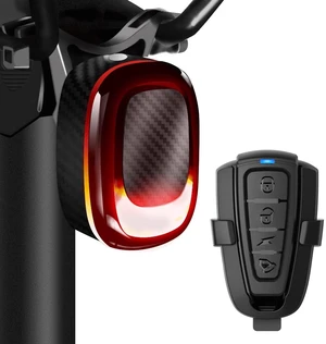 Alarm Bike Tail Light: Wireless Remote Bicycle Rear Light USB-C Rechargeable Smart Motion Anti Theft Taillight with Loud Horn Red Led Flashing Lights Waterproof High Lumen Cycling Back Light Alarm Bike Tail Light: Wireless Remote Bicycle Rear Light USB-C Rechargeable Smart Motion Anti Theft Taillight with Loud Horn Red Led Flashing Lights Waterproof High Lumen Cycling Back Light