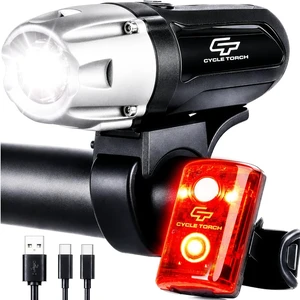 Bike Lights for Night Riding, USB Rechargeable Shark 550R Ultra Bright LED Bike Lights Front and Back Safety Tail Light Included, Bicycle Light Compatible with Mountain, Road, Kids & City Bicycles Bike Lights for Night Riding, USB Rechargeable Shark 550R Ultra Bright LED Bike Lights Front and Back Safety Tail Light Included, Bicycle Light Compatible with Mountain, Road, Kids & City Bicycles