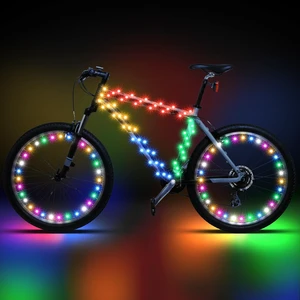 3 Pcs LED Bike Lights for Night Riding Bicycle Wheel and Frame Lights Battery Powered Bike Accessories Gifts for Adults Riding at Night (Multicolor) 3 Pcs LED Bike Lights for Night Riding Bicycle Wheel and Frame Lights Battery Powered Bike Accessories Gifts for Adults Riding at Night (Multicolor)