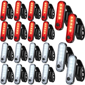 20 Pcs Bicycle Light Rechargeable Kayak Light, Red, White | Bike Lights Rechargeable, LED Bike Light Bulk, Waterproof 4 Light Mode Options for Night Back Bicycle, Easy to Install 20 Pcs Bicycle Light Rechargeable Kayak Light, Red, White | Bike Lights Rechargeable, LED Bike Light Bulk, Waterproof 4 Light Mode Options for Night Back Bicycle, Easy to Install