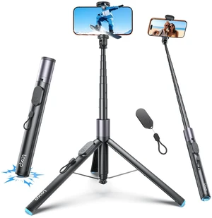 67'' Phone Tripod with Remote, 0.01s Auto-Open for Content Creator | Selfie Stick for iPhone/ Android, Portable iPhone Tripod with Cold Shoe/ 1/4" Adapter for Travel, Vlog, Live, Golf, Video 67'' Phone Tripod with Remote, 0.01s Auto-Open for Content Creator | Selfie Stick for iPhone/ Android, Portable iPhone Tripod with Cold Shoe/ 1/4" Adapter for Travel, Vlog, Live, Golf, Video