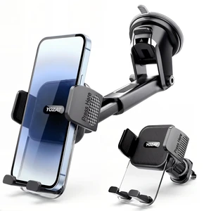 [2026 Upgraded Military-Grade Car Phone Holder Mount Ultra-Stable Clamp Grip, 3-in-1 Dashboard/Windshield/Air Vent, One-Button Release Heavy Duty Universal for iPhone & All Smartphones [2026 Upgraded Military-Grade Car Phone Holder Mount Ultra-Stable Clamp Grip, 3-in-1 Dashboard/Windshield/Air Vent, One-Button Release Heavy Duty Universal for iPhone & All Smartphones