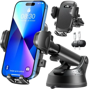 Car Phone Holder2026 Upgraded 100+LBS Suction & Safety Cert Cell Phone Car Mount for Truck Heavy Duty Phone Holder for Dashboard/Windshield/Vent for iPhone 17 16 Pro Max, Dark Black Car Phone Holder2026 Upgraded 100+LBS Suction & Safety Cert Cell Phone Car Mount for Truck Heavy Duty Phone Holder for Dashboard/Windshield/Vent for iPhone 17 16 Pro Max, Dark Black