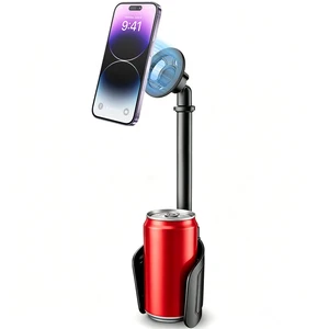 Magnetic Cup Holder Phone Mount for Car, 2 in 1 One-Hand Operation | Adjustable Vehicle Cupholder Expander Phone Holder, Compatible with iPhone Android Smartphones For Suv Truck Cars Magnetic Cup Holder Phone Mount for Car, 2 in 1 One-Hand Operation | Adjustable Vehicle Cupholder Expander Phone Holder, Compatible with iPhone Android Smartphones For Suv Truck Cars
