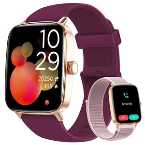 Smart Watch for Women Men, 2 Bands Health&Fitness Watch for iPhone/Android, Make Call and Message Notice, 24/7 Heart Rate/Sleep/SpO2 Tracker, 1.85" HD Smartwatch with 120 Sport Modes, IP68 Waterproof Smart Watch for Women Men, 2 Bands Health&Fitness Watch for iPhone/Android, Make Call and Message Notice, 24/7 Heart Rate/Sleep/SpO2 Tracker, 1.85" HD Smartwatch with 120 Sport Modes, IP68 Waterproof