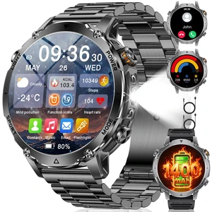 Military Smartwatch for Men 1400mAh Ultra Battery Fitness Smart Watch Answer/Make Calls, Heart Rate,Sleep Tracker, 100+Sports Mode, IP68 Waterproof Smartwatch for Android iPhone(2 Bands) Military Smartwatch for Men 1400mAh Ultra Battery Fitness Smart Watch Answer/Make Calls, Heart Rate,Sleep Tracker, 100+Sports Mode, IP68 Waterproof Smartwatch for Android iPhone(2 Bands)