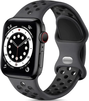 Sport Band for Apple Watch Bands 44mm 45mm 46mm 42mm 49mm Men Women | Soft Silicone, Breathable Waterproof Strap for iWatch Series 11 10 9 8 7 6 5 4 Ultra SE 3 2 1, Gym Workout Wrist Band, Black Sport Band for Apple Watch Bands 44mm 45mm 46mm 42mm 49mm Men Women | Soft Silicone, Breathable Waterproof Strap for iWatch Series 11 10 9 8 7 6 5 4 Ultra SE 3 2 1, Gym Workout Wrist Band, Black