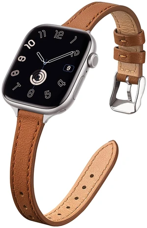 Slim Leather Band Compatible with Apple Watch Bands for Women, Thin | Genuine Leather, Fits Small Wrists, for Daily Wear, for iWatch SE 9 8 7 6 5 4 3 2 1, 38mm 40mm 41mm 42mm(Series 11 10) Slim Leather Band Compatible with Apple Watch Bands for Women, Thin | Genuine Leather, Fits Small Wrists, for Daily Wear, for iWatch SE 9 8 7 6 5 4 3 2 1, 38mm 40mm 41mm 42mm(Series 11 10)