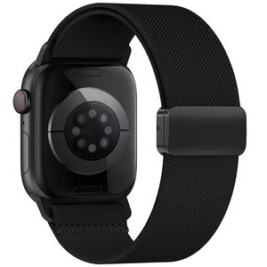 Nylon Stretchy Magnetic Band for Apple Watch Ultra 3/2/1 Bands Men Women | Soft and Breathable, Elastic Solo Loop Bands 44mm 45mm 46mm 49mm, Sport Straps for iWatch Series 11 10 9 8 7 6 5 4 3 SE Ultra Nylon Stretchy Magnetic Band for Apple Watch Ultra 3/2/1 Bands Men Women | Soft and Breathable, Elastic Solo Loop Bands 44mm 45mm 46mm 49mm, Sport Straps for iWatch Series 11 10 9 8 7 6 5 4 3 SE Ultra