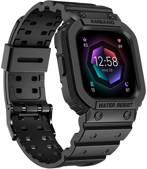 Compatible for Fitbit Versa 4/3/2/ Fitbit Versa Lite/Fitbit Sense 2/ Fitbit Sense Bands with Case, Protective Smartwatch Case Strap Rugged Sport Protector Wristbands Men Black Compatible for Fitbit Versa 4/3/2/ Fitbit Versa Lite/Fitbit Sense 2/ Fitbit Sense Bands with Case, Protective Smartwatch Case Strap Rugged Sport Protector Wristbands Men Black