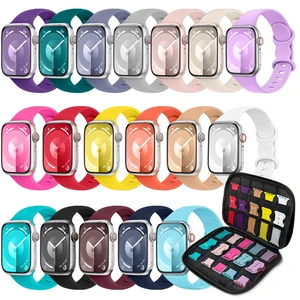 18Pack Sport Band & Organizer Compatible with Apple Watch Bands Women Men | Soft&Skin-friendly Wristband 38/40/41/42mm, Waterproof Sweat-proof, for Series 11/10/9/8/7/6/5/4/3/2/1/SE/Ultra 18Pack Sport Band & Organizer Compatible with Apple Watch Bands Women Men | Soft&Skin-friendly Wristband 38/40/41/42mm, Waterproof Sweat-proof, for Series 11/10/9/8/7/6/5/4/3/2/1/SE/Ultra