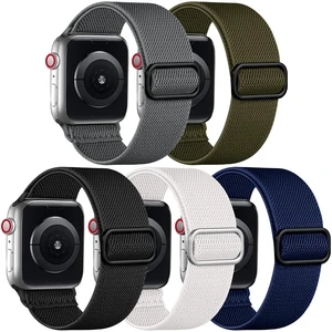 Compatible with Apple Watch Bands Ultra 3/2/1 49mm 46mm 45mm 44mm 42mm 41mm 40mm 38mm Men Women, Soft Nylon Stretchy Braided Straps Fits for iWatch Bands Series 11/10/9/8/7/6/5/4/3/2/1/SE3-1 Compatible with Apple Watch Bands Ultra 3/2/1 49mm 46mm 45mm 44mm 42mm 41mm 40mm 38mm Men Women, Soft Nylon Stretchy Braided Straps Fits for iWatch Bands Series 11/10/9/8/7/6/5/4/3/2/1/SE3-1