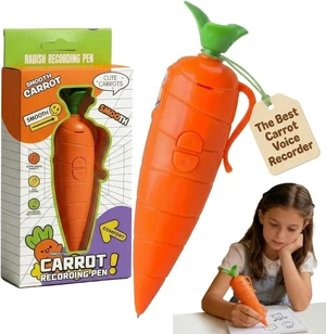 Carrot Pen Recorder Recording Voice Birthday Recorders for Kids Device Recordable Gifts Merch that Records Audio Small Merchandise with Playback Stuff Surprise Toy Student Cute Carrot Shaped Carrot Pen Recorder Recording Voice Birthday Recorders for Kids Device Recordable Gifts Merch that Records Audio Small Merchandise with Playback Stuff Surprise Toy Student Cute Carrot Shaped
