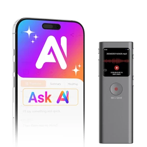 AI Voice Recorder, Transcribe & Summarize with AI Note Taker (Grey) | Voice Recorder for Meetings & Lectures & Interviews, Voice Activated with Playback, 90+ Languages, Portable Tape Recorder AI Voice Recorder, Transcribe & Summarize with AI Note Taker (Grey) | Voice Recorder for Meetings & Lectures & Interviews, Voice Activated with Playback, 90+ Languages, Portable Tape Recorder