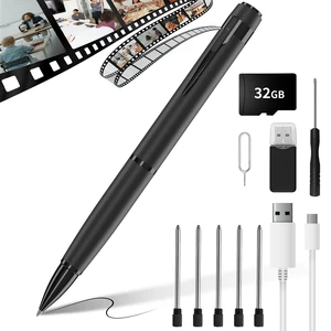Premium Body Camera Pen 32GB SD Card Include | Local Storage, One-Button Operation, Motion Detection for Meeting Lecture Classroom Office Home (Matte Black) Premium Body Camera Pen 32GB SD Card Include | Local Storage, One-Button Operation, Motion Detection for Meeting Lecture Classroom Office Home (Matte Black)