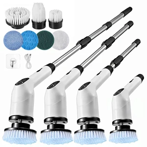 Electric Spin Scrubber, Cordless Cleaning Brush with 7 Brush Heads | IPX7 Waterproof Power Scrubber with 3 Speeds, Extendable Handles for Bathroom Bathtub Kitchen Car Tile Cleaning Electric Spin Scrubber, Cordless Cleaning Brush with 7 Brush Heads | IPX7 Waterproof Power Scrubber with 3 Speeds, Extendable Handles for Bathroom Bathtub Kitchen Car Tile Cleaning