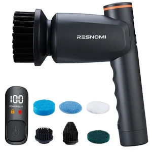 Electric Spin Scrubber, Cordless Bathroom Cleaning Brush, 2 Speeds | IPX7 Waterproof, 6 Replaceable Heads, Upgraded Motor 400/550RPM, Handheld Scrubber Brush for Bathroom, Kitchen,Sink, Car Electric Spin Scrubber, Cordless Bathroom Cleaning Brush, 2 Speeds | IPX7 Waterproof, 6 Replaceable Heads, Upgraded Motor 400/550RPM, Handheld Scrubber Brush for Bathroom, Kitchen,Sink, Car